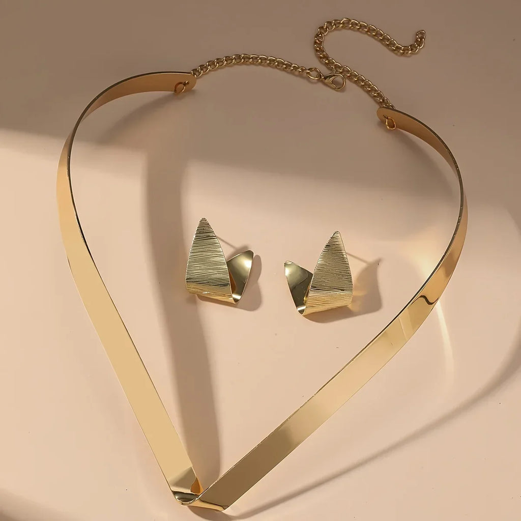 L'Épure · Parure Collier & Boucles d'Oreilles