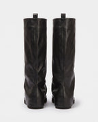 Bottes à guêtre repliée Wanda — Noir, packshot vue complémentaire