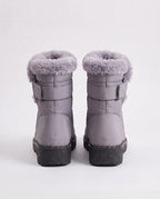 Bottes de neige matelassées imperméables Astride — Gris, packshot vue complémentaire
