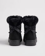 Bottes de neige à nœud et col fourrure Opaline — Noir, packshot vue complémentaire