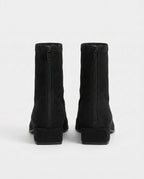 Bottines chaussette plates à bout pointu Célinie — Noir, packshot vue complémentaire