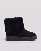 Bottines de neige à col fourrure et plateforme Yolène — Noir, packshot vue complémentaire