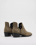 Bottines western à œillets cloutés Azélie — Kaki, packshot vue complémentaire