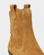 Bottines western en suédine Quiterie — Camel, packshot vue complémentaire
