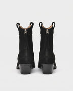 Bottines western en suédine Quiterie — Noir, packshot vue complémentaire