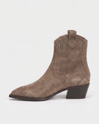 Bottines western en suédine Quiterie — Taupe, packshot vue complémentaire