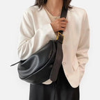 Grand sac à main banane demi-lune chic Marcelle - image 10
