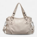 Grand sac à main bandoulière de cours imitation croco Manon