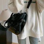 Grand sac à main bandoulière rétro de cours souple Louna - image 10