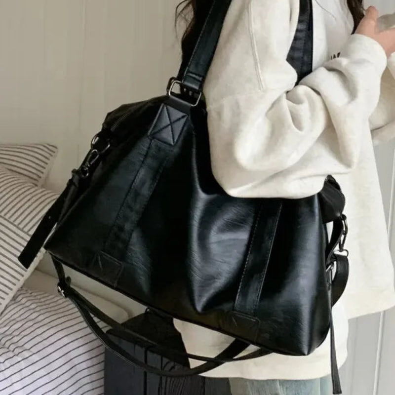 Grand sac à main bandoulière rétro de cours souple Louna - image 11