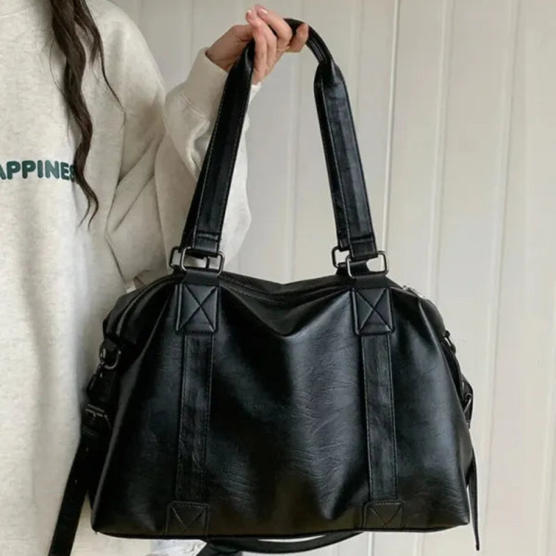 Grand sac à main bandoulière rétro de cours souple Louna - image 12