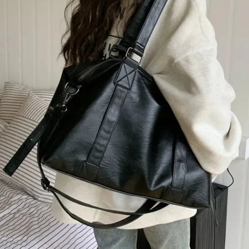 Grand sac à main bandoulière rétro de cours souple Louna - image 7