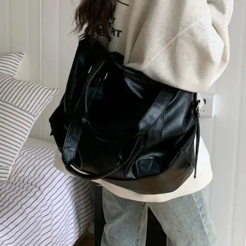 Grand sac à main bandoulière rétro de cours souple Louna - image 8