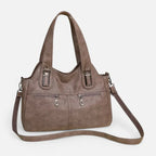 Grand sac à main bandoulière rétro multipoches Agnès - image 19