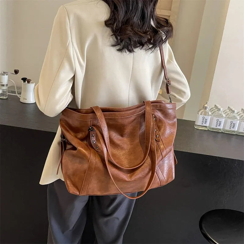 Grand sac à main cabas de cours souple avec bandoulière Alyssa - image 16