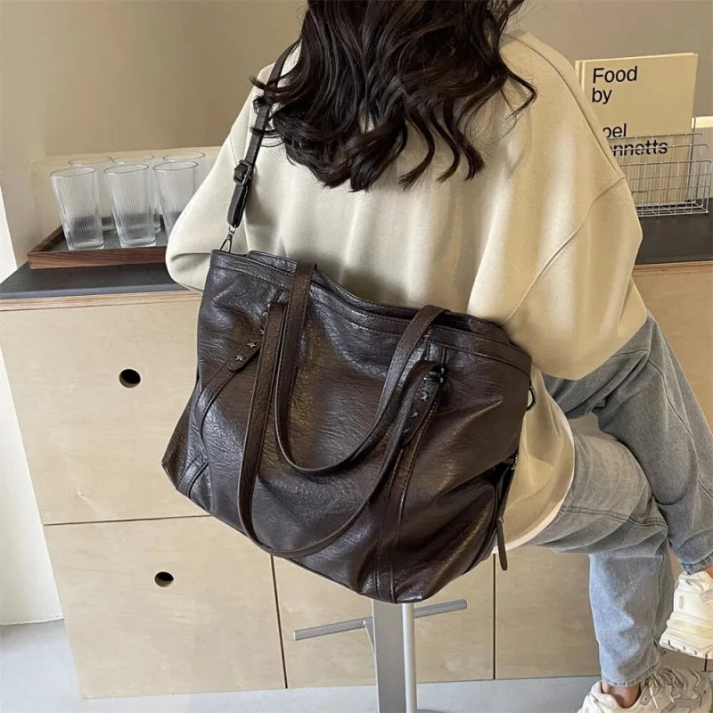 Grand sac à main cabas de cours souple avec bandoulière Alyssa - image 21