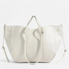 Grand sac à main cabas double porté Élodie - Blanc - image 25