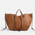 Grand sac à main cabas double porté Élodie - Marron - image 1