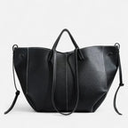 Grand sac à main cabas double porté Élodie - Noir - image 12