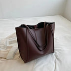 Grand sac à main cabas souple avec pochette assortie Amandine - image 15