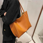 Grand sac à main cabas souple avec pochette assortie Amandine - image 20