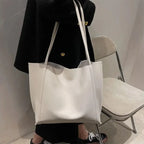 Grand sac à main cabas souple avec pochette assortie Amandine - image 29