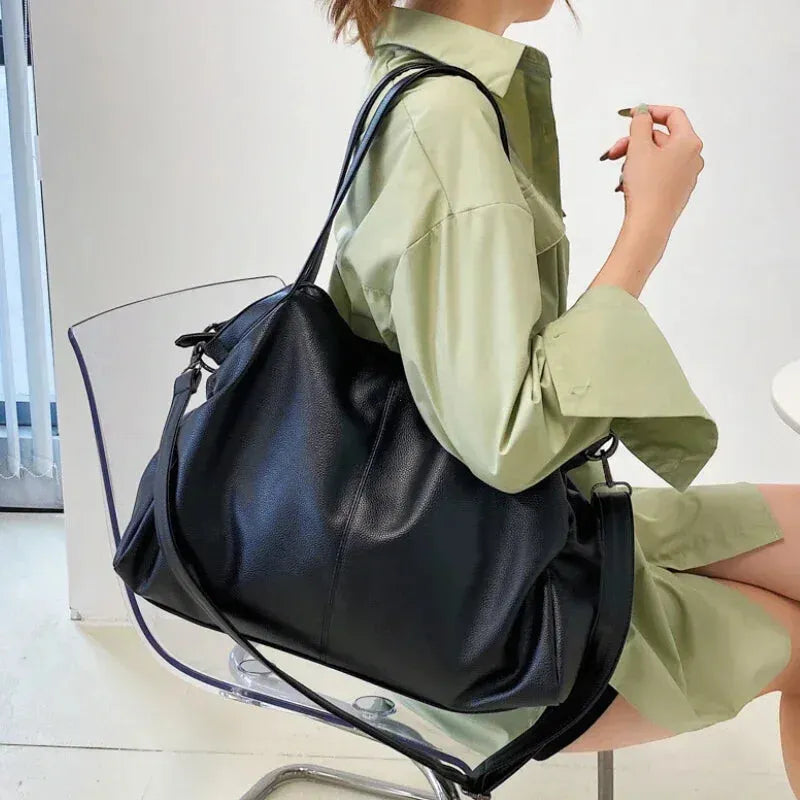 Grand sac à main de cours souple avec bandoulière Juliette - image 8