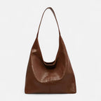 Grand sac à main hobo de cours avec sa pochette assortie Élodie - Marron - image 7
