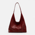 Grand sac à main hobo de cours avec sa pochette assortie Élodie - Rouge - image 4