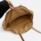 Grand sac à main rond en paille Maëva - image 9
