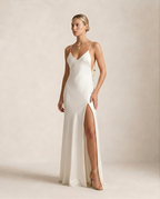 La Nuit Blanche · Robe Satin Dos Nu