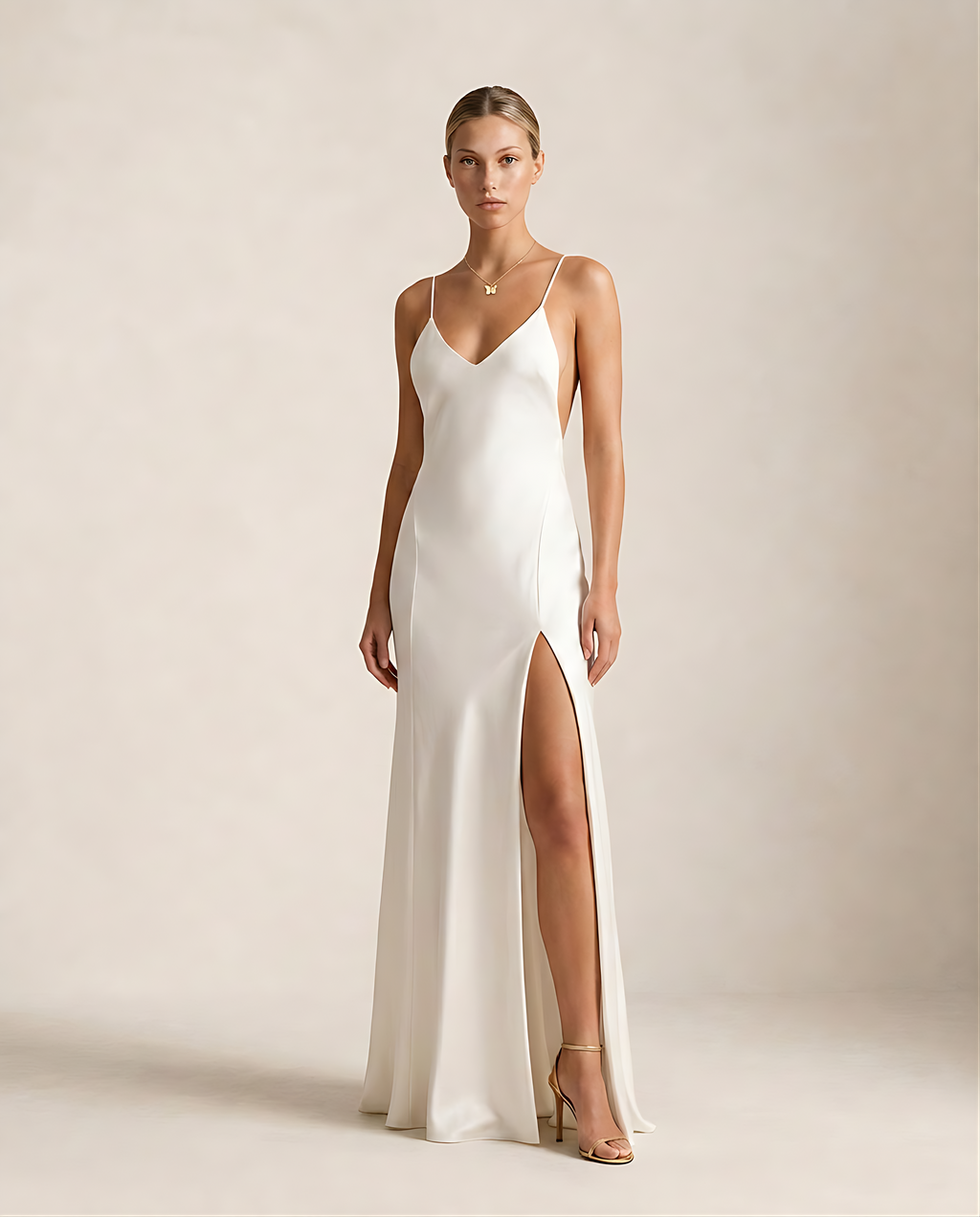 La Nuit Blanche · Robe Satin Dos Nu