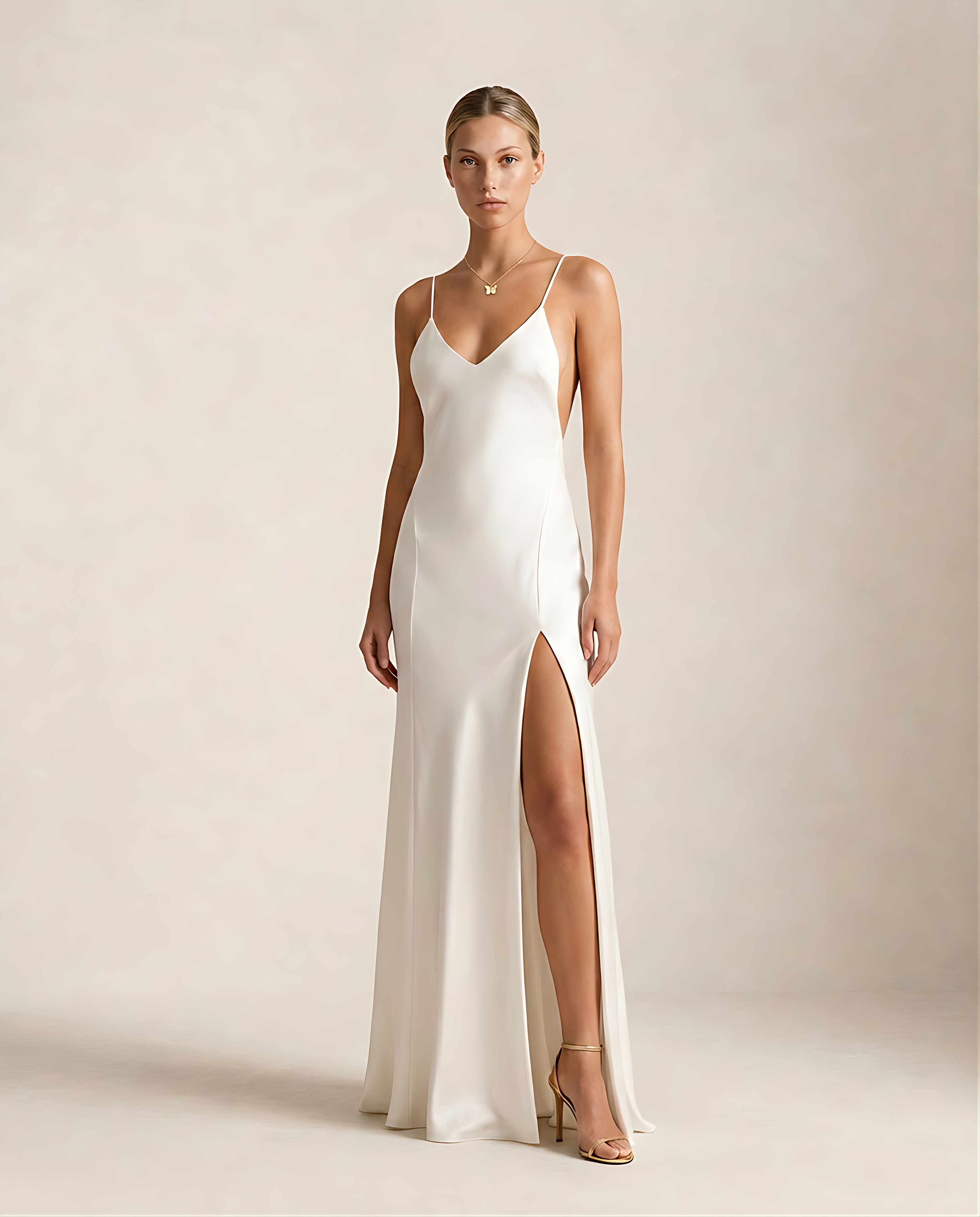 La Nuit Blanche · Robe Satin Dos Nu