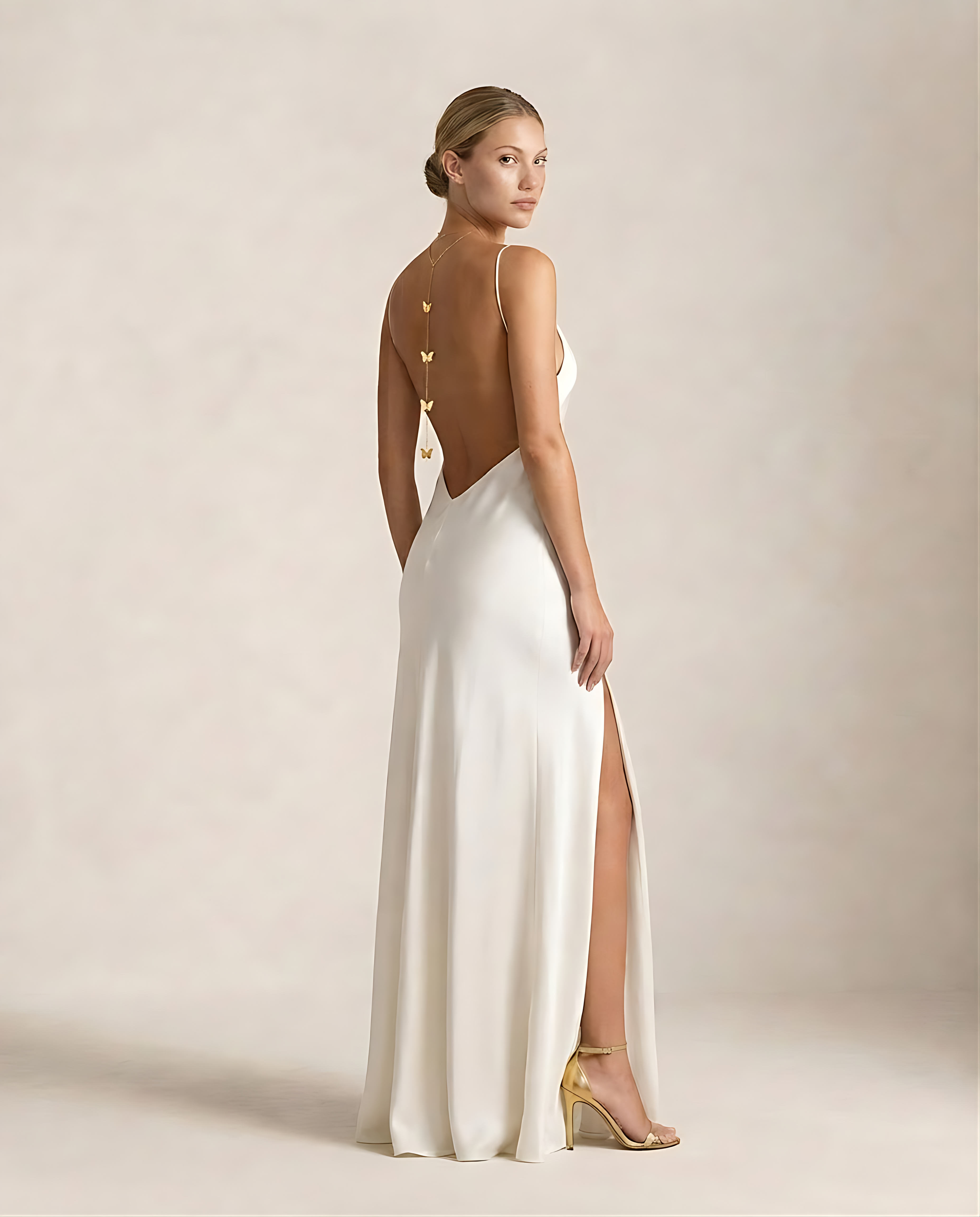 La Nuit Blanche · Robe Satin Dos Nu