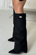 Bottes Hautes Zénaïde à Revers Bijou