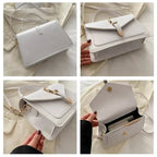 Petit sac à main bandoulière à rabat aux finitions doré Isaline - image 18