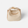 Petit sac à main bandoulière en paille Éléa - Beige - image 1