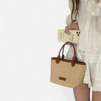 Petit sac à main bandoulière en paille Sienna - image 11