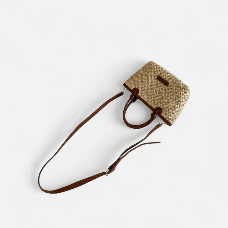 Petit sac à main bandoulière en paille Sienna - image 14