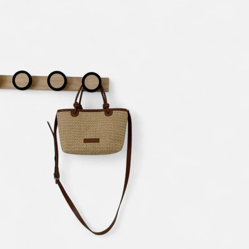 Petit sac à main bandoulière en paille Sienna - image 15