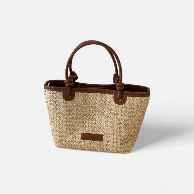 Petit sac à main bandoulière en paille Sienna - image 8
