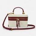 Petit sac à main bandoulière en toile Thaïs - Rouge - image 5
