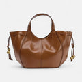 Petit sac à main cabas bandoulière Jade - Marron - image 1