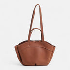 Petit sac à main cabas double porté Amaya - Marron - image 1