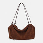 Petit sac à main cabas souple Inès - Café - image 19