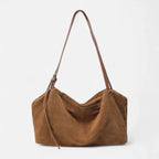 Petit sac à main cabas souple Inès - Marron - image 1