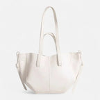 Petit sac à main cabas structuré double porté Élise - Blanc - image 9