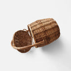 Petit sac à main seau panier en paille tressée Naïs - image 3