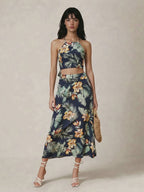 Ensemble Cami Imprimé et Jupe Midi