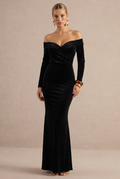 Robe Céleste en velours noir, vue principale